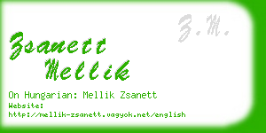 zsanett mellik business card